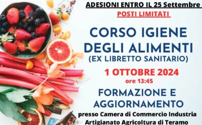 corso igiene degli alimenti ex libretto sanitario 1 ottobre 2024