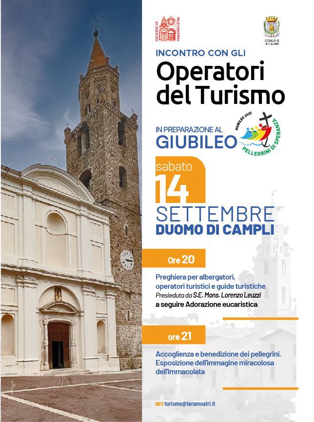 Operatori del turismo – in preparazione al giubileo sabato 14 settembre