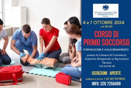 corso di primo soccorso 4 e 7 ottobre