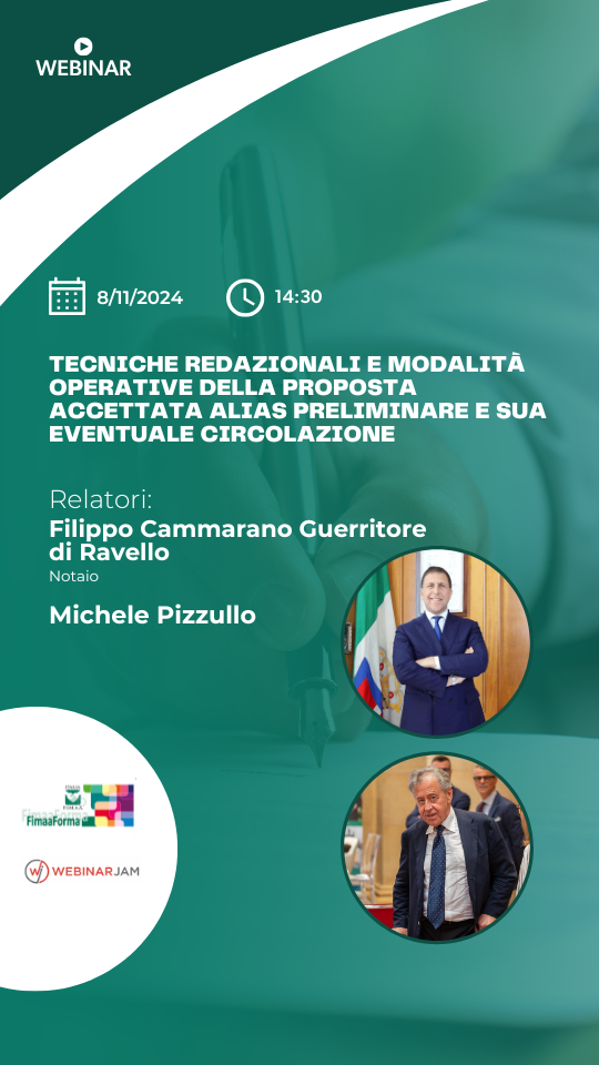 FIMAA FORMA | 8 NOVEMBRE 2024 ORE 14.30