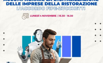 Accompagnare la digitalizzazione delle imprese della ristorazione – 4 novembre ore 15.30