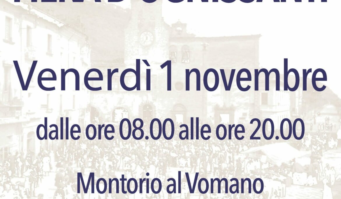 Fiera D’ognissanti – Venerdì 1° novembre – Montorio al Vomano