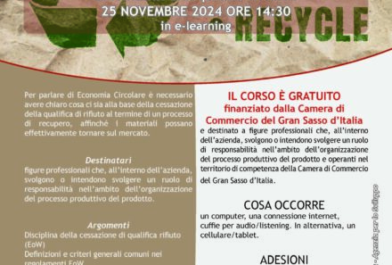 “END OF WAISTE – LA RESPONSABILITÀ ESTESA DEL PRODUTTORE” – 25 novembre 2024