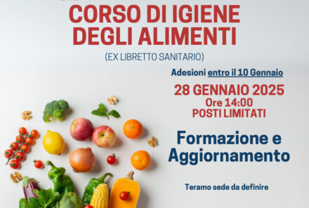 corso igiene degli alimenti ex libretto sanitario 28 gennaio 2025