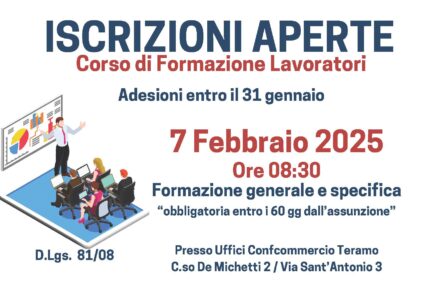 Corso di formazione lavoratori 7 febbraio 2025