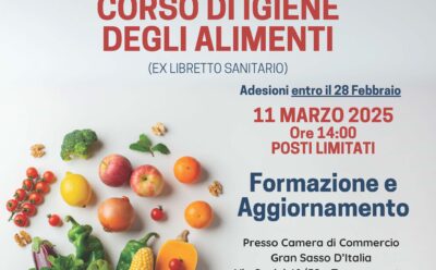 corso igiene degli alimenti ex libretto sanitario 11 marzo 2025